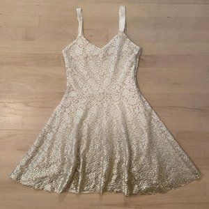 Free People ivory fades to gold dress size Medium